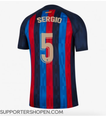 Barcelona Sergio Busquets #5 Hemma Matchtröja 2022-23 Kortärmad